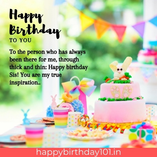 Birthday wishes for Sister