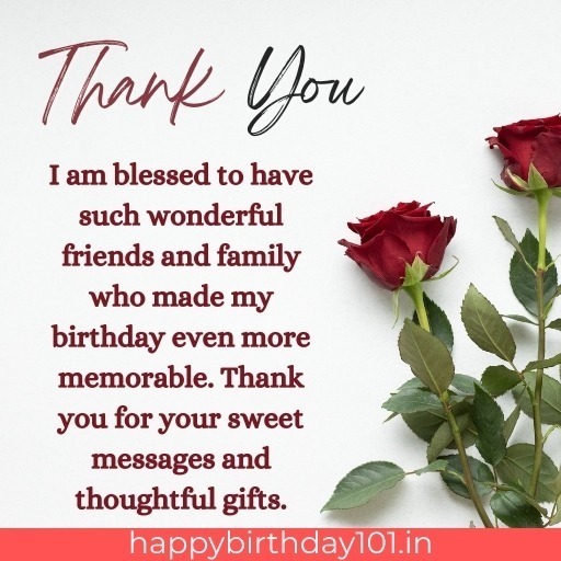 Thank You Messages For Birthday Gift WishesMsg 40 OFF