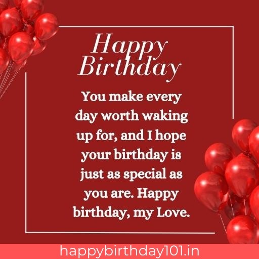 Birthday wishes for love