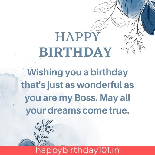 happy birthday to my boss wishes